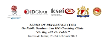 ToR Go Public Seminar dan IPO Coaching Clinic